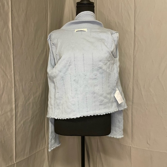 Anthropologie Light Blue Textured Cardigan - Picture 11 of 12